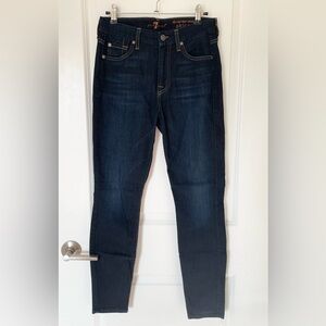 7 For All Mankind the Mid Rise Ankle Skinny Jean